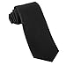 LUTHER PIKE SEATTLE Neckties for Men Satin Solid Color Necktie Tuxedo Dress Ties (Black)