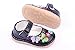 Baby Kids Girls Toddler Faux Leather Flats Crib Shoes, Rubber Sole Baby First Walkers