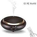 Aromatherapy Diffuser, Remote Control Essential Oil Diffuser Humidifier with 4 Mist Setting Mode, 7 Colored LED Lights and Waterless Auto Shut-off for Home&Office 150ml