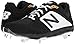 New Balance Men's 3000v4 Baseball Shoe, Black/White, 9 D US