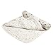 aden + anais Silky Soft Stroller Blanket, 100% Viscose Bamboo Muslin, 4 Layer Lightweight and Breathable, 27.5 X 27.5 inch, Meadowlark - Pink