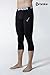 TM-P15-BLKZ_Large Tesla Men's Compression Capri Shorts Baselayer Cool Dry Sports Tights P15