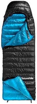 Naturehike寝袋cw400封筒タイプホワイトグースダウン寝袋冬暖かい寝袋nh18c400 D Black L Factory 寝袋 シュラフ Amazon