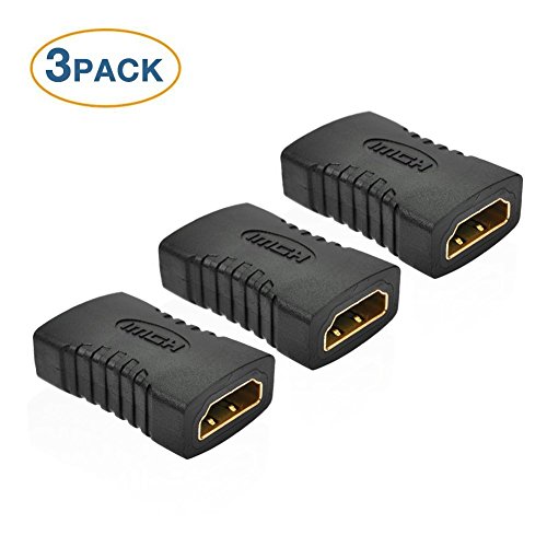 RKINC 3-Pack HDMI Female to Female Coupler Adapter- 3D & 4K Resolution-Ready