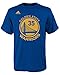 adidas Kevin Durant Golden State Warriors Youth Boys Blue Gametime Player Shirt (Youth Medium 10-12)