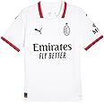 PUMA AC Milan Men's Away Replica Soccer Jersey 2024/25 (US, Alpha, Large, Regular, Regular, White)