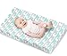 100% Organic Cotton Baby Lounger or Changing Pad Covers with Reenforced Safety Strap Holes. Fits Evolur, Munchkin, Delta, Snuggle Me and More. Multi-Use, 3 Pk of Covers Only.
