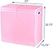 Simple Houseware Double Laundry Hamper with Lid and Removable Bags, Pink