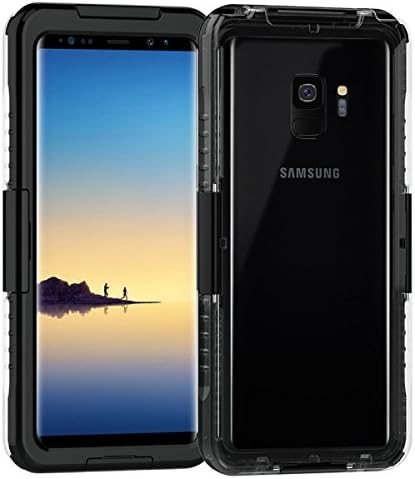 Galaxy S9 Plus Case, Mignova Full Sealed Waterproof Dust proof Shockproof Full Body Underwater Cover Case for Samsung Galaxy S9 Plus (Black)