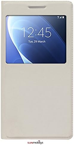 Sun Mobisys®; Samsung Galaxy ON8 Flip Cover; Flip Cover for Samsung Galaxy J7 (2016) | ON8 | J7 DUOS White