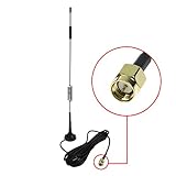 7DBi Magnet Antenna High Gain 4G LTE CPRS GSM 2.4G WCDMA 3G Antenna Wifi Signal Booster Amplifier Modem Directional Adapter Network Reception With SMA Male Connector for Mobile Hotspot Wireless LAN