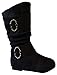 New Girls Slouch Comf Tall Midcalf Suede Winter Boots Shoes (Toddler/Little Kid/Big Kid)