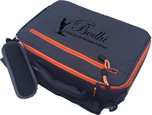 Bodhi Reel Bag Organizer Fully Padded with Removable Pads Holds 6 Reels with 4 Zippered Internal Pockets and 1 Large External for Tackle and Gear