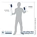 Microfiber Mini Telescoping Duster - 2 Pack (Blue) | 30 inch Extendable Handle | Machine Washable | No Fraying