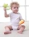 Gogoboi Fluff Animal Hand Rattle Toys for Baby 0-1 Years (Blue elephant)