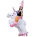 KOOY Inflatable Unicorn Adult Halloween Costume Party Funny Cosplay