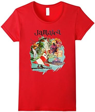 Women's Jamaica- T Shirt Medium Red