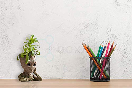 Boxiti Cute Baby Groot Pen Holders - Pen Pot Ideal Gift for Children - Guardians of The Galaxy Flowerpot Baby Model Toy Groot Planter Best Christmas and Birthday Gifts for Kids… - Thumbnail 3