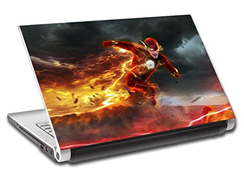 The Flash Personalized LAPTOP Skin Vinyl Decal Sticker ANY NAME Marvel L340, 14"
