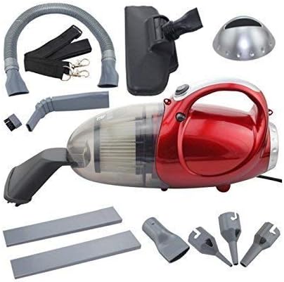 Plugmatic Plastic Vacuum Cleaner for Home and Car Blowing and Sucking, 220-240 V, 50 HZ, 1000W, Medium, Red (Red)