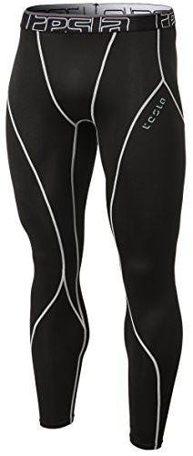 Tesla TM-YUP33-KLG_Large Men's Thermal Wintergear Compression Baselayer Pants Leggings Tights YUP33