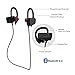 Bluetooth Headphone Wireless Headset for Sport Compact Over-Behind-Ear Earbud Hands Free Mic Sweatproof Stereo Fit Crystal Clear Sound iPhone Android Compatible Cheap on Sale-Black