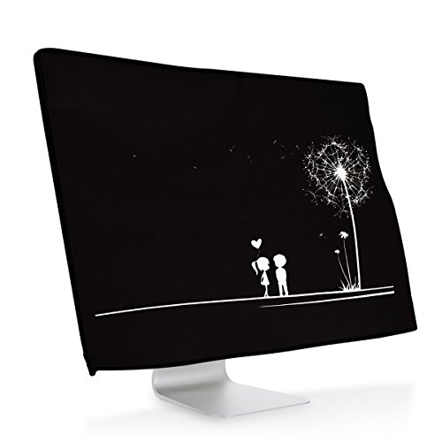 kwmobile Monitor Cover for Apple iMac 21.5″ – Dust Cover PC Monitor Case Screen Display Protector – White/Black