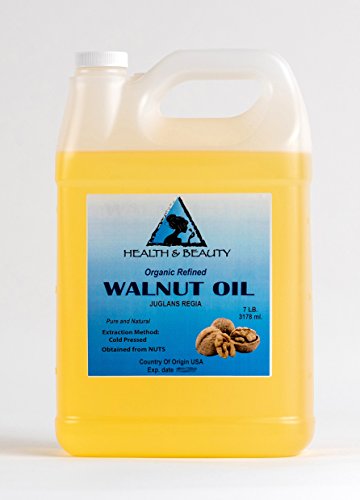 Walnut Oil Organic Carrier Natural Cold Pressed 100% Pure 128 oz, 7 LB, 1 gal