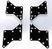 Husky Mounts 4 Universal VESA Adapters Extenders Converts 200x200 Mount to fit 400X400, 400x200, 400x300 and 300x300 Patterns, Flat Screen TV Wall Mount Bracket Extensions primary