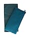 Peacegoods Flax Eye Pillow w/Cover - Gift Set - Soft Cotton 4 x 8.5 - Washable - Unscented - Soft Cotton Flannel - Soothing Relaxing - teal green