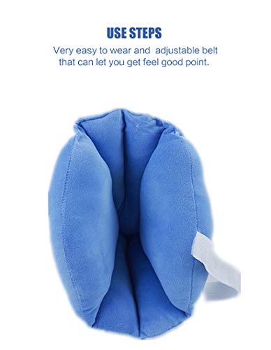 BIHIKI Foot Pillows for Pressure Sores,Heel Protection for Soreness and Healing,Heel Cushions Blue,One Size (2) - Thumbnail 5