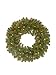 National Tree Company Pre-Lit Artificial Christmas Wreath, Green, North Valley Spruce, White Lights, Christmas Collection, 24 Inches, NRV7-300D-24WB1