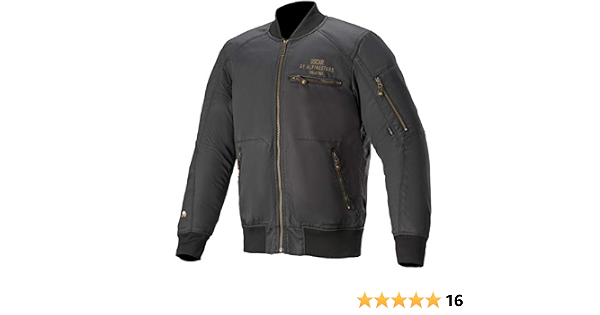 Amazon.com: Alpinestars Chaqueta de motocicleta Bomber para hombre, color  negro, talla 2XL : Automotriz