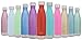 Simple Modern Stainless Steel Vacuum Insulated Double-Walled Wave Bottle, 17oz - Strawberry Red