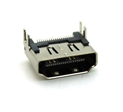 2 x New HDMI Port Socket Interface Connector Replacement Repair Part for Sony Playstation 4 PS4 Console + PHONSUN Portable Cellphone Holder