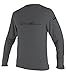 O'Neill Men's Basic Skins UPF 50+ Long Sleeve Sun Shirt, Smoke, M