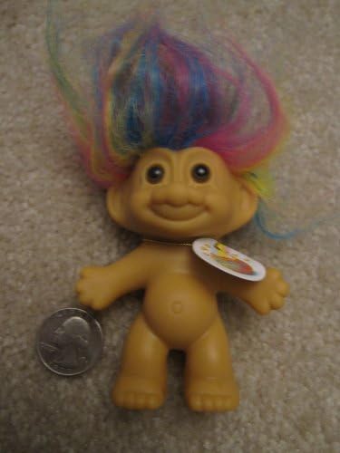 Russ Berrie..... Naked Rainbow Troll, with Rainbow Color Hair