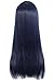 Weeck Anime Naruto Shippuden Hinata Hyuga Blue Costume Cosplay Wigs