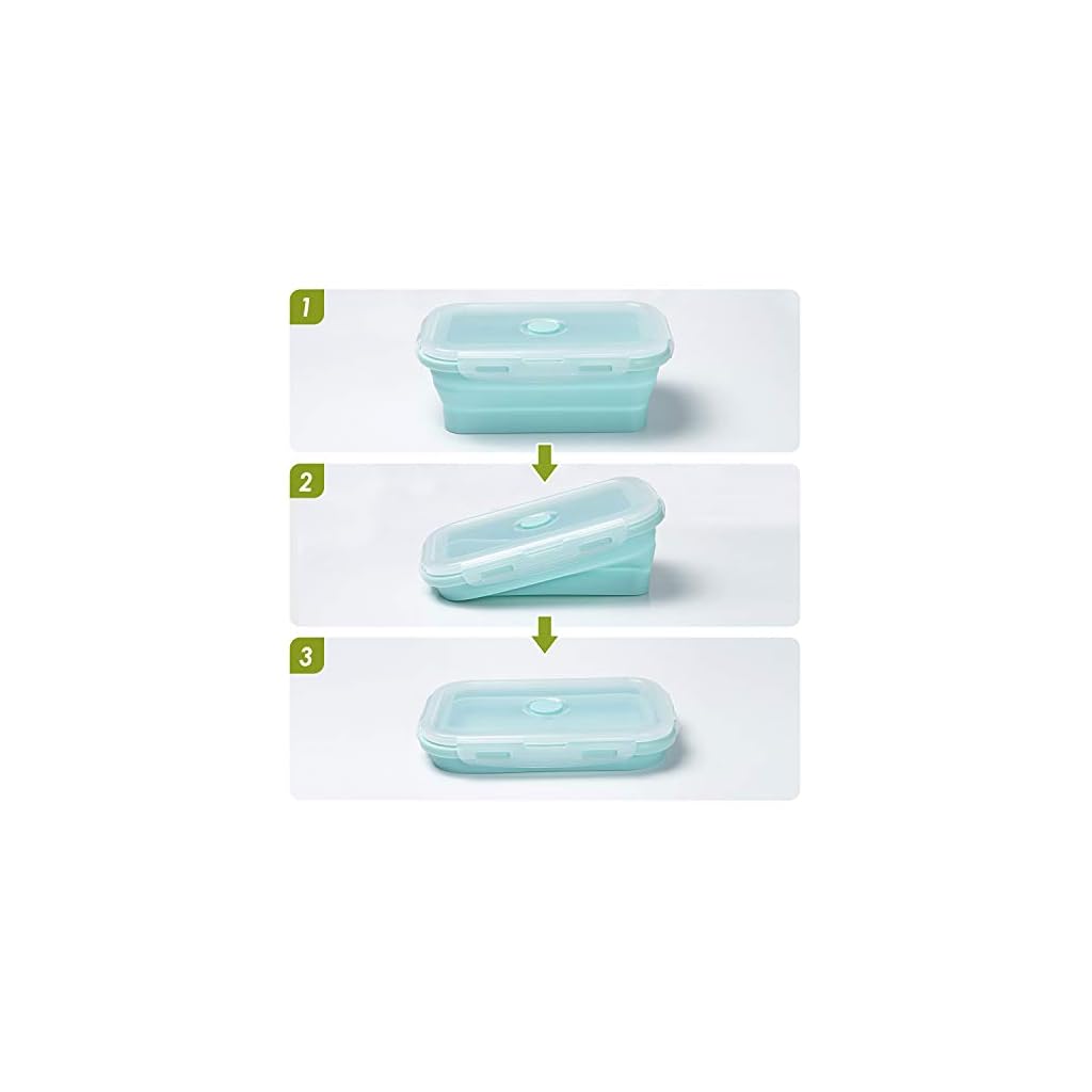 Czemo Faltbare Frischhaltedosen Silikon Zusammenklappbaren Container