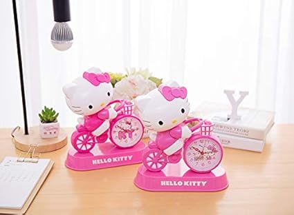 Newest Arrival Cutest Cartoon Bicycle Table Alarm Clock, Kids Room Decor (HK-Bicycle Clock) 01 Pc.