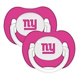 New York Giants 2-pack Pink Infant Pacifier Set - 2014 NFL Baby Girl Pacifiers