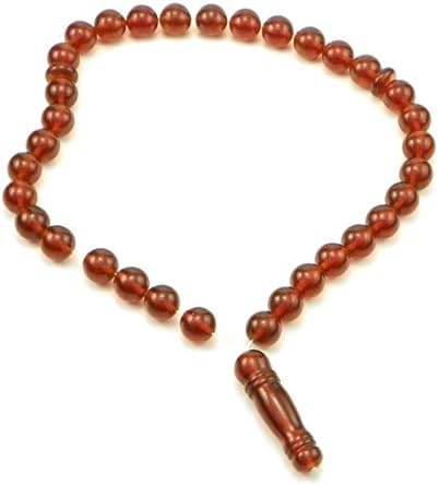 Islamic 33 prayer Worry Beads Tasbih Misbaha Sibha cognac Baltic Amber rosary