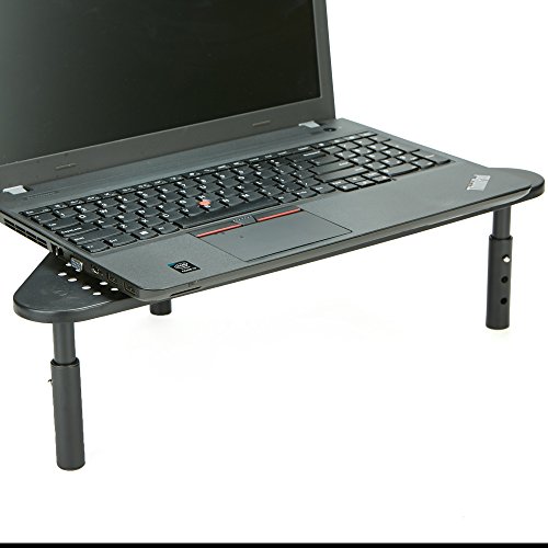 image for Mind Reader TRISTAND-BLK Stand Riser, Triangle Adjustable, Ventilated 