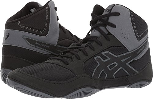 ASICS Men's Snapdown 2 Wrestling-Shoes, Black/Black/Carbon, 12 Medium US