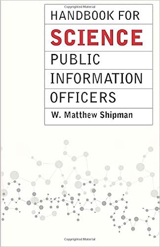 Handbook For Science Public Information Officers Chicago - 