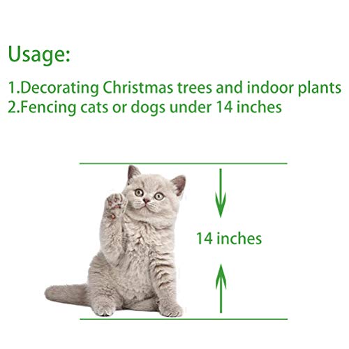 image for WAREORIGIN Christmas Xmas Tree Fences - White Pickets Decorative Indoo