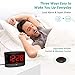 ANJANK Loud Alarm Clock with Wireless Bed Shaker, Powerful Vibrating Alarm Clock for Heavy Sleepers and Hard of Hearing, Large Number Display with Dimmer, Dual Alarm & USB Charger Port for Bedroom