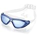 Naga Sports Diver Swimming Goggles - Anti Fog Anti Shatter Leakproof Waterproof with UV Protection for Men Women Youths Adults - Blue and Gray