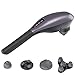 Gideon Back and Body Deep Tissue Massager - Hand Held Portable Cordless Rechargeable; 3 Interchangeable Nodes - 5 Massaging Modes & 5 Speeds for Muscle Pains Etc.