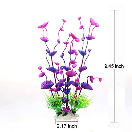 â¤Ywoowâ¤ Water Grass, Aquarium Plants Plastic Fish Plant Artificial Colorful Decoration Safe 4 PCS